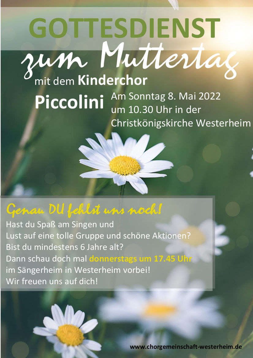 Plakat Piccolini Muttertag 20220508